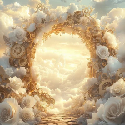 Glowing Metallic Archway