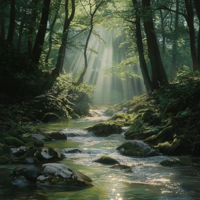 Tranquil Forest Stream