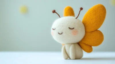 Cute Felt Butterfly Profile