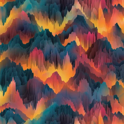 Mountain Range Abstract