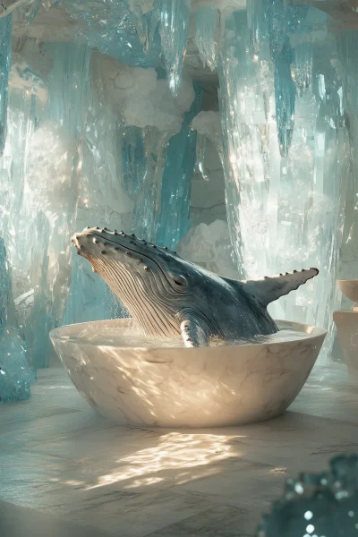 Whale in Crystal Bath