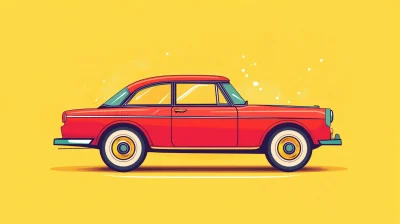 Colorful Car Illustration