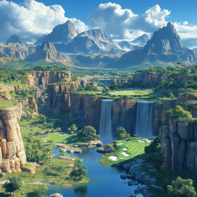 Fantasy Golf Course Landscape