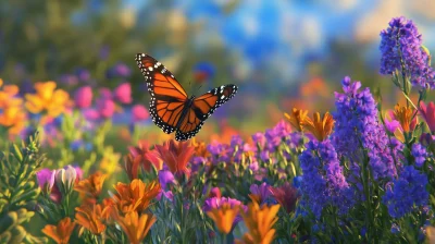 Vivid Flower Field