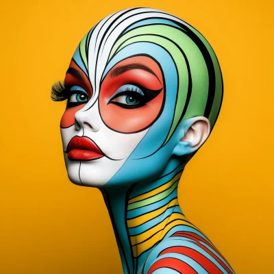 Colorful Optical Art Fashion