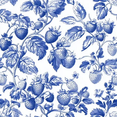 Strawberry Toile Pattern