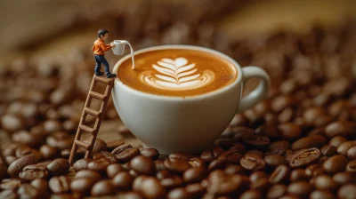 Miniature Barista Latte Art