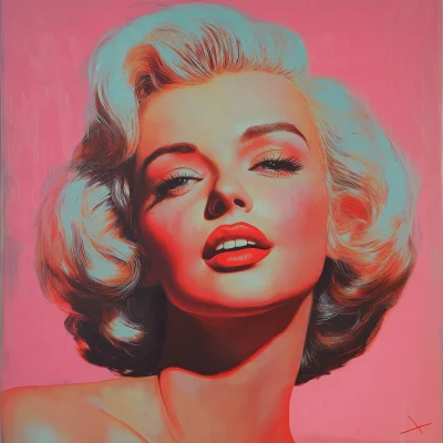 Pop Art Portrait of Marilyn Monroe