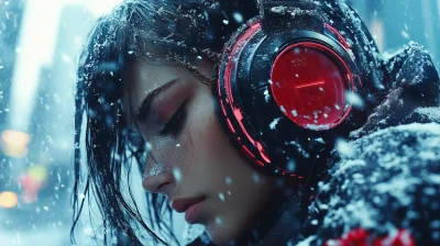 Cyberpunk Snowfall