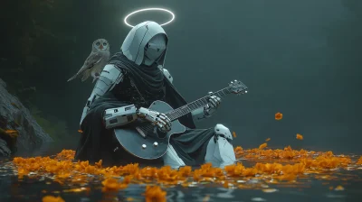 Athena Robot Playing Guitar