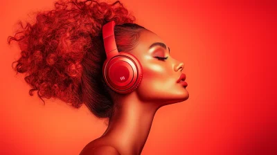 Woman Listening to Music