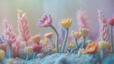 Miniature Knitted Nature World