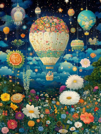 Whimsical Hot Air Balloon