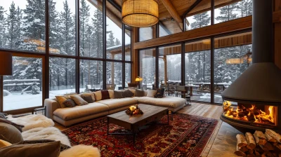 Cozy Luxury Winter Cabin