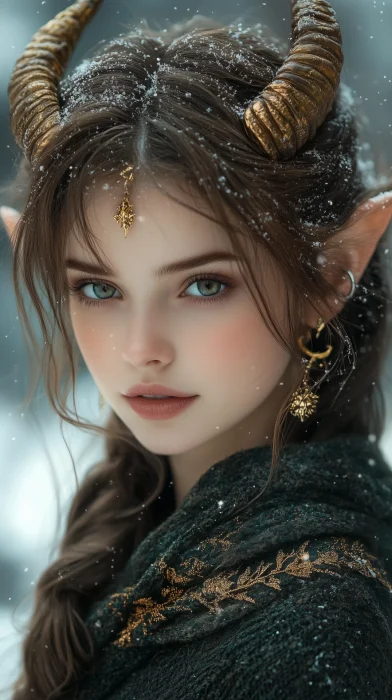 Fantasy Christmas Elf Girl