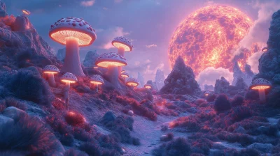 Fantasy Mushroom Planet