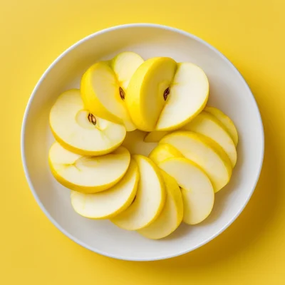 Sliced Yellow Apple