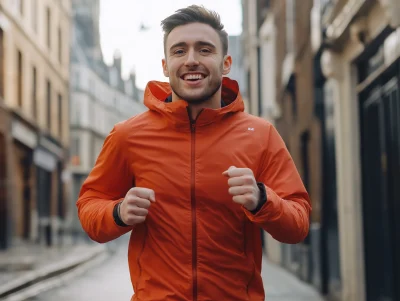 Smiling Male Runner