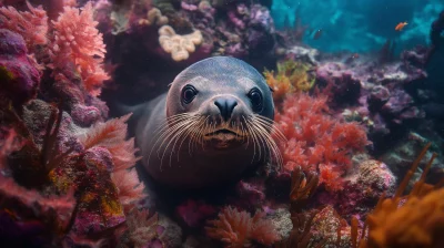 Extreme Close-Up Underwater Shot