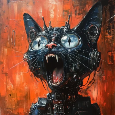 Screeching Cyborg Cat