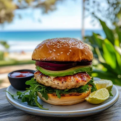 Delicious Chicken Patty Burger