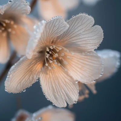 Cherry Blossoms in Morning Dew