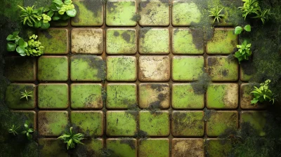 Green Tiles Texture