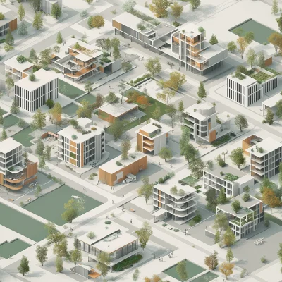 Axonometric Masterplan Visualization