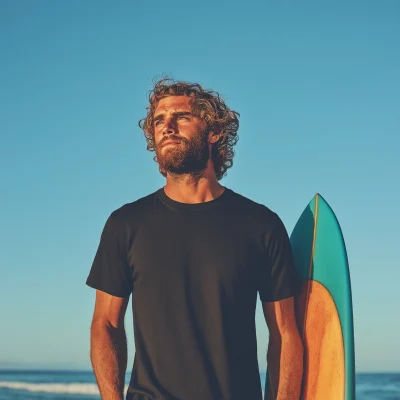 Male Model in a T-Shirt Mockup