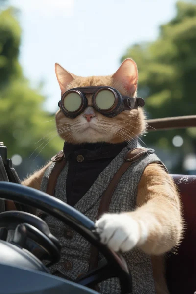 Steampunk Cat in Tesla