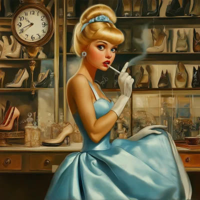 Cinderella at the Shoe Store