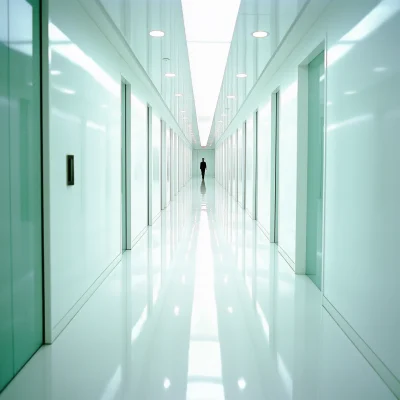 Surreal Corporate Hallway