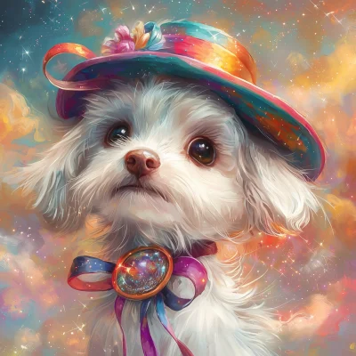 Colorful Cartoon Dog