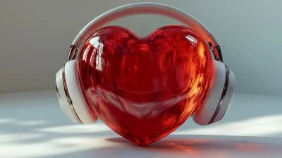 Heart with Headphones