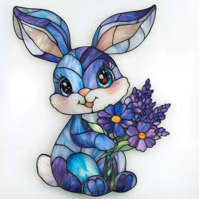 Stained Glass Bunny