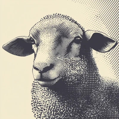 Sheep Graphic Poster