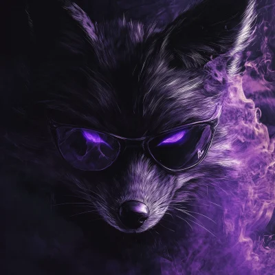 Intense Humanoid Fox Portrait