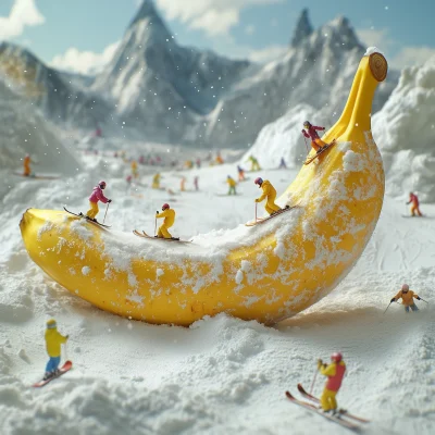 Skiing on a Banana