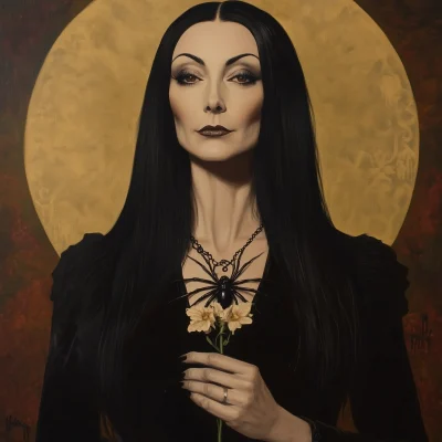 Morticia Addams Portrait