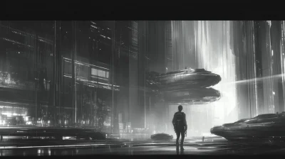 Atmospheric Futuristic Metropolis