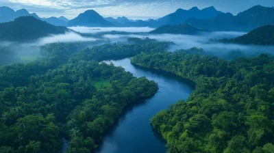 Morning in the Amazon Forest