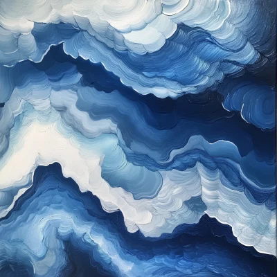 Layered Wavy Paint