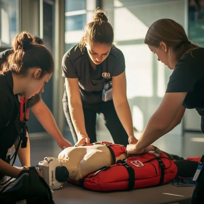 Training with Defibrillator