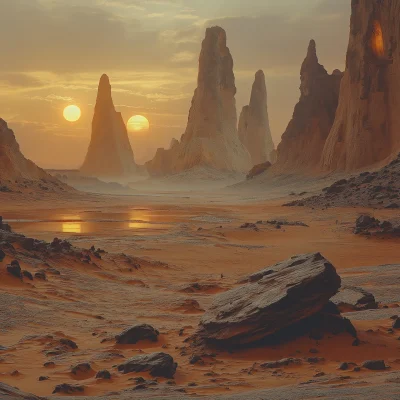 Alien Desert Landscape