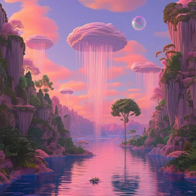 Dreamlike Floating Landscapes