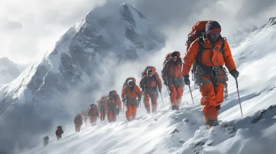 Climbing Mount Everest