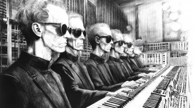 Kraftwerk Ink Drawing