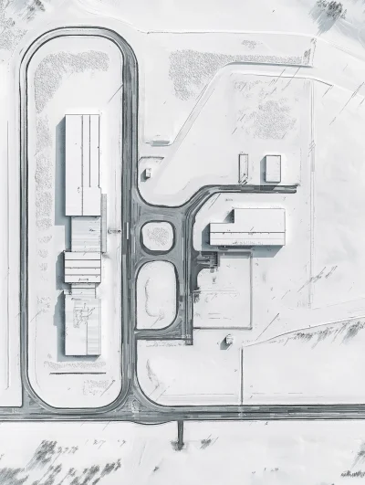 Aerial View of Test Facility