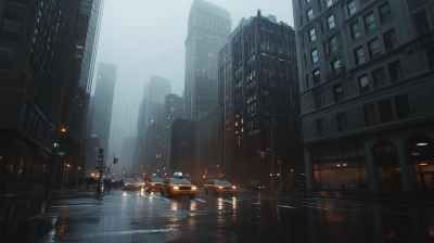 Misty Cityscape