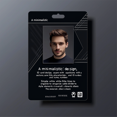 Minimalistic ID Card Design